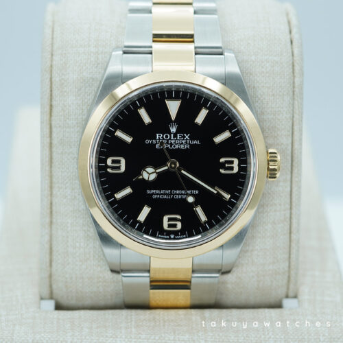 Rolex 124273 EXPLORER 18K YELLOW GOLD STAINLESS STEEL 36MM 2021 FULL SET