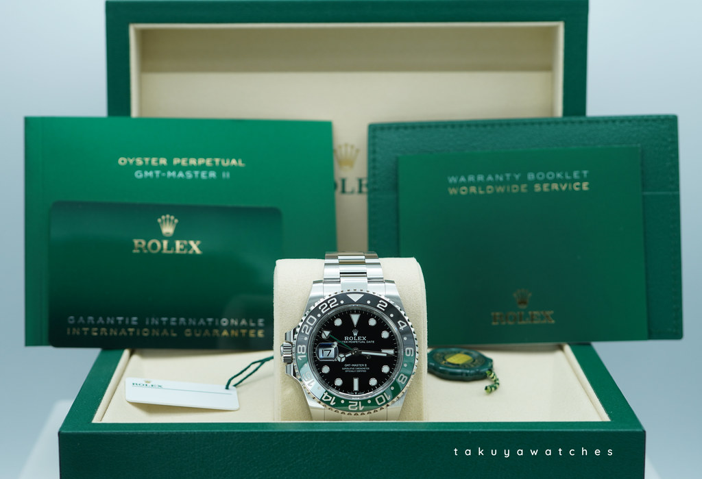 BRAND NEW Rolex 126720VTNR GMT MASTER 2 SPRITE GREEN BLACK BEZEL
