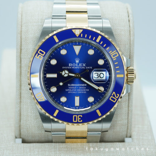 Rolex 126613LB SUBMARINER BLUESY 18K YELLOW GOLD STEEL BLUE DIAL 2024 WARRANTY FULL SET