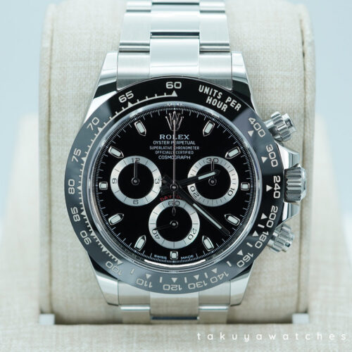 Rolex 116500LN COSMOGRAPH DAYTONA STEEL CERAMIC BEZEL BLACK DIAL 2023 WARRANTY FULL SET