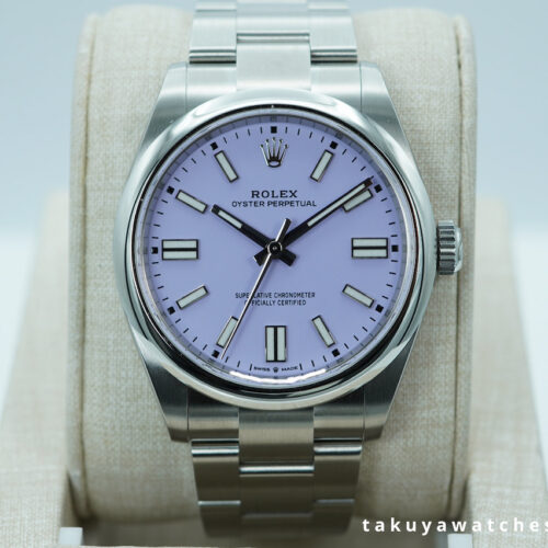 BRAND NEW Rolex 134300 OYSTER PERPETUAL 41 LAVENDER DIAL 2026 MODEL FULL SET