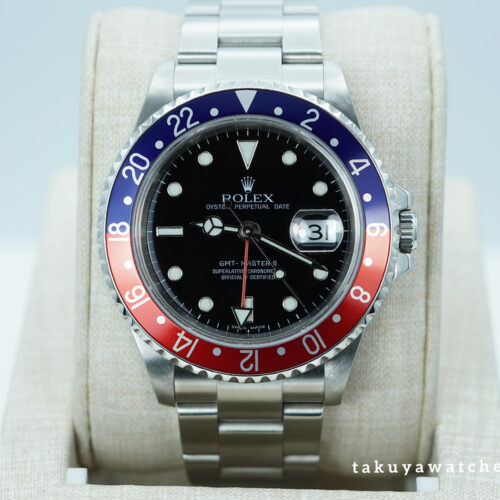Rolex 16710B GMT MASTER 2 PEPSI RED BLUE BEZEL Z SERIAL SERVICED BOXES PAPERS