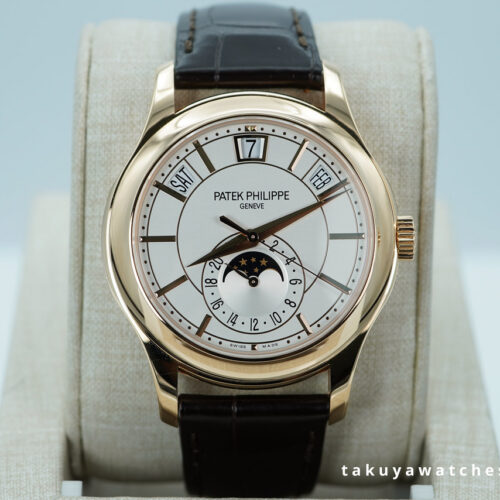 Patek PHILIPPE 5205R ANNUAL CALENDAR 18K ROSE GOLD WHITE DIAL 2021 FULL SET
