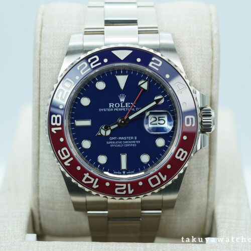 Rolex 126719BLRO GMT MASTER 2 WHITE GOLD PEPSI BEZEL BLUE DIAL 2022 WARRANTY FULL SET