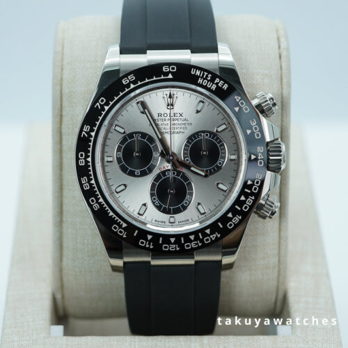 Rolex 116519LN DAYTONA WHITE GOLD OYSTERFLEX STEEL DIAL 2022 WARRANTY FULL SET