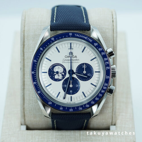 Omega SPEEDMASTER SILVER SNOOPY AWARD 50TH ANNIVERSARY 2024 WARRANTY FULL SET