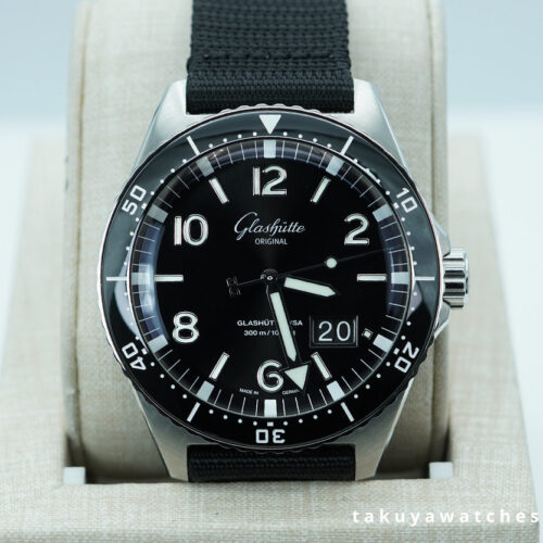 Glashutte ORIGINAL SeaQ PANORAMA DATE STAINLESS STEEL BLACK DIAL 2024 FULL SET