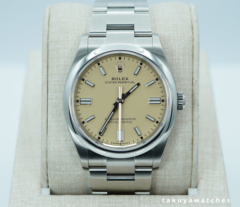 BRAND NEW Rolex 126000 OYSTER PERPETUAL 36 BEIGE DIAL 2026 FULL
