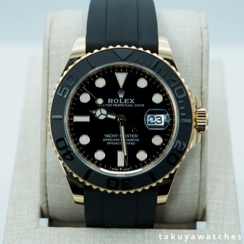 Rolex 226658 YACHTMASTER 42 18K YELLOW GOLD OYSTERFLEX 2025 WARRANTY FULL SET