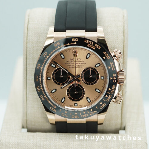 Rolex 116515LN DAYTONA 18K ROSE GOLD PINK DIAL OYSTERFLEX 2020 FULL SET