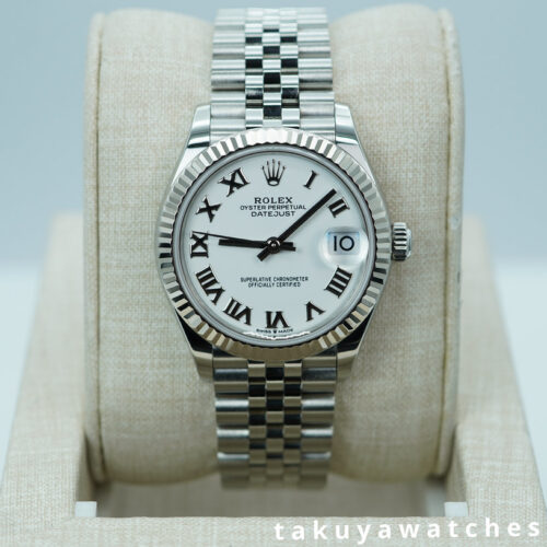 Rolex 278274 DATEJUST 31 FLUTED BEZEL WHITE DIAL JUBILEE BAND 2023 FULL SET