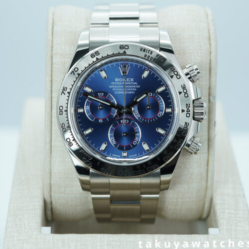 Rolex 116509 COSMOGRAPH DAYTONA 18K WHITE GOLD BLUE DIAL 2023 WARRANTY FULL SET