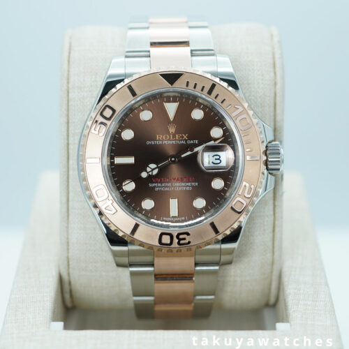 Rolex 116621 YACHTMASTER 18K ROSE GOLD STEEL CHOCOLATE DIAL FULL SET
