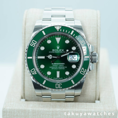 Rolex 116610LV SUBMARINER HULK GREEN DIAL GREEN BEZEL 2019 FULL SET