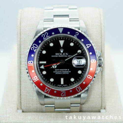 Rolex 16710 GMT MASTER II PEPSI AND COKE BEZELS F SERIAL 2003 BOXES PAPERS