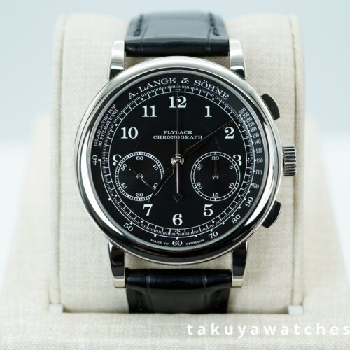 A. Lange & Sohne LANGE 1815 CHRONOGRAPH 18K WHITE GOLD BLACK DIAL 2020 FULL SET