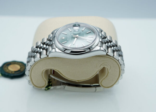 BRAND NEW Rolex 126200 DATEJUST 36 MINT GREEN DIAL JUBILE BAND