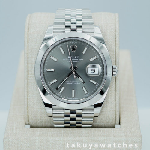 Rolex 126300 DATEJUST 41 SLATE DIAL JUBILEE BAND 2025 WARRANTY FULL SET