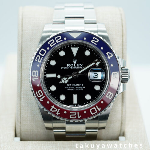 Rolex 126710BLRO PEPSI GMT MASTER II RED BLUE BEZEL OYSTER BAND 2022 WARRANTY FULL SET
