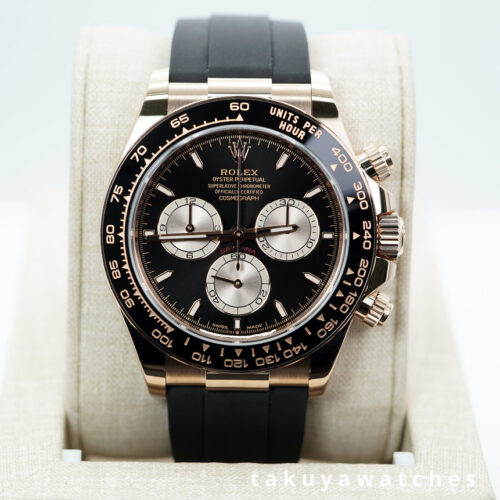 Rolex 126515LN DAYTONA 18K ROSE GOLD OYSTERFLEX BLACK DIAL 2024 WARRANTY FULL SET