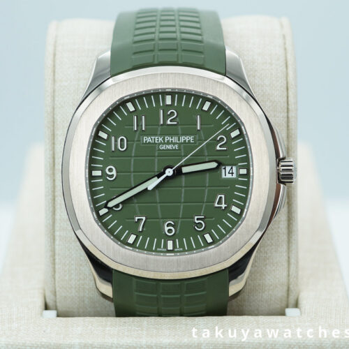 Patek PHILIPPE 5168G AQUANAUT 18K WHITE GOLD GREEN DIAL 2022 FULL SET
