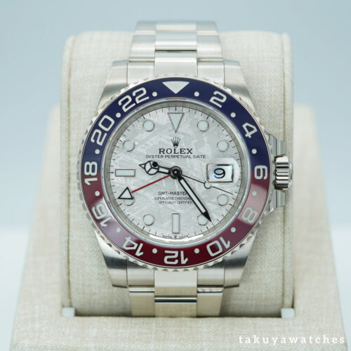 Rolex 126719BLRO GMT MASTER 2 WHITE GOLD PEPSI METEORITE DIAL 2025 WARRANTY FULL SET