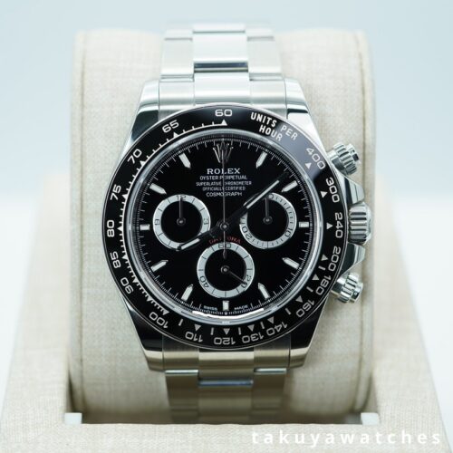 Rolex 126500LN DAYTONA STAINLESS STEEL BLACK DIAL NEW MODEL 2023 WARRANTY FULL SET