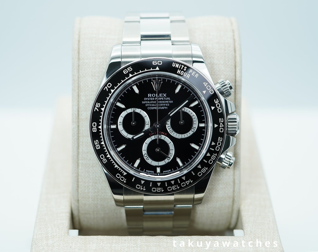 VORDVEN ブラックメタルBLACKL Rolex Daytona Cosmograph UNWORN 2024 Black Dial Ceramic Bezel 126500