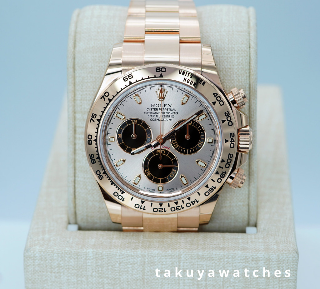 Rolex 116505 DAYTONA 18K ROSE GOLD SUNDUST DIAL 2022 WARRANTY FULL