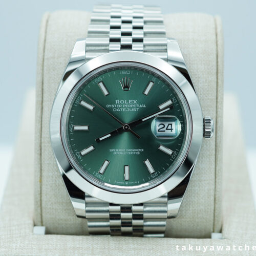 BRAND NEW Rolex 126300 DATEJUST 41 MINT GREEN DIAL JUBILEE BAND 2026 FULL SET