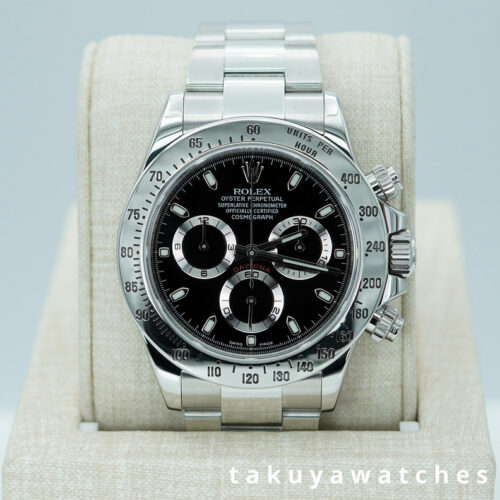 Rolex 116520 DAYTONA STAINLESS STEEL BLACK DIAL 2015 BOXES PAPERS
