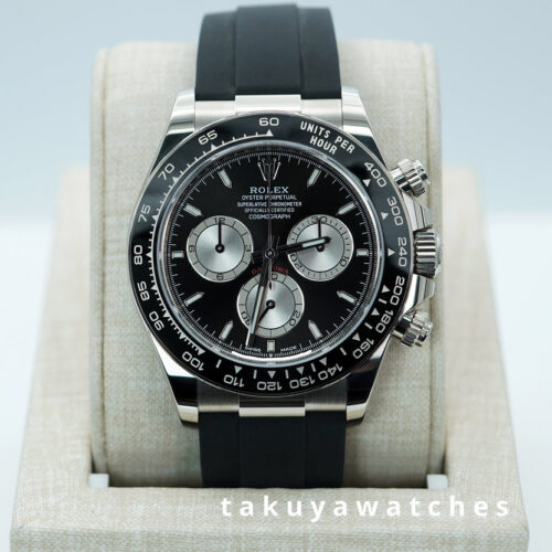 Rolex 126519LN DAYTONA WHITE GOLD BABY LEMANS OYSTERFLEX 2024 WARRANTY FULL SET