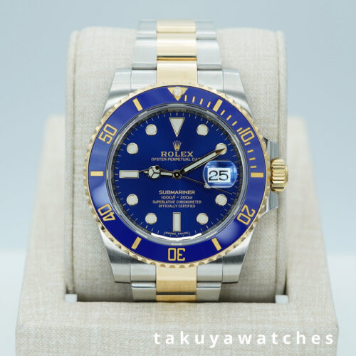 Rolex 116613LB SUBMARINER BLUESY YELLOW GOLD STEEL BLUE DIAL 2020 FULL SET