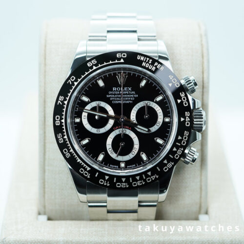 Rolex 116500LN COSMOGRAPH DAYTONA STEEL CERAMIC BEZEL BLACK DIAL 2022 WARRANTY FULL SET