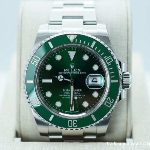 Rolex 116610LV SUBMARINER HULK GREEN DIAL GREEN BEZEL 2017 FULL SET