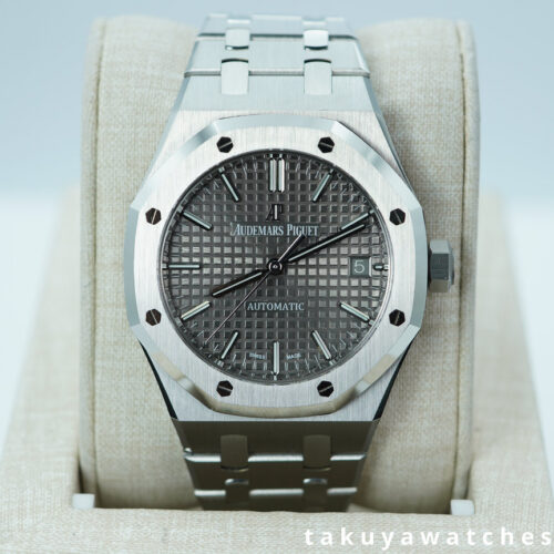 Audemars PIGUET ROYAL OAK STAINLESS STEEL 15450ST GREY DIAL 37MM FULL SET