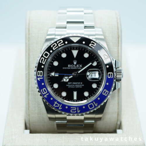Rolex 126710BLNR GMT MASTER 2 BLACK BLUE BEZEL OYSTER 2024 WARRANTY FULL SET