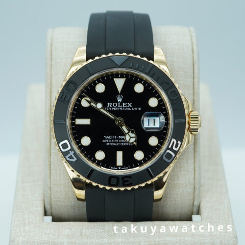 Rolex 226658 YACHTMASTER 42 18K YELLOW GOLD OYSTERFLEX 2023 WARRANTY FULL SET