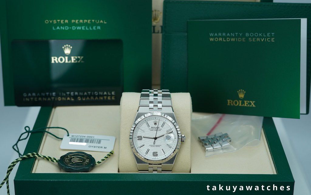 NEW Rolex 127234 LAND-DWELLER 36 WHITE DIAL JUBILEE NEW MODEL 2026