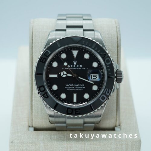 Rolex 226627 YACHTMASTER 42 RLX TITANIUM CERAMIC BEZEL 2025 WARRANTY FULL SET