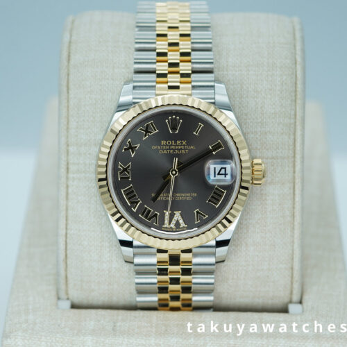 BRAND NEW Rolex 278273 DATEJUST 31 DARK GREY VI DIAMOND DIAL JUBILEE BAND 2026 FULL SET