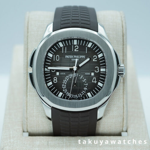 Patek PHILIPPE 5164A AQUANAUT TRAVEL TIME STAINLESS STEEL 2018 EXTRA STRAP FULL SET