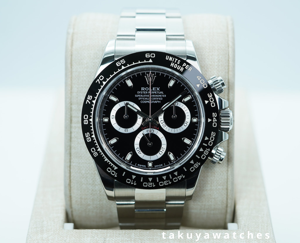 Rolex 116500LN COSMOGRAPH DAYTONA STEEL CERAMIC BEZEL BLACK DIAL