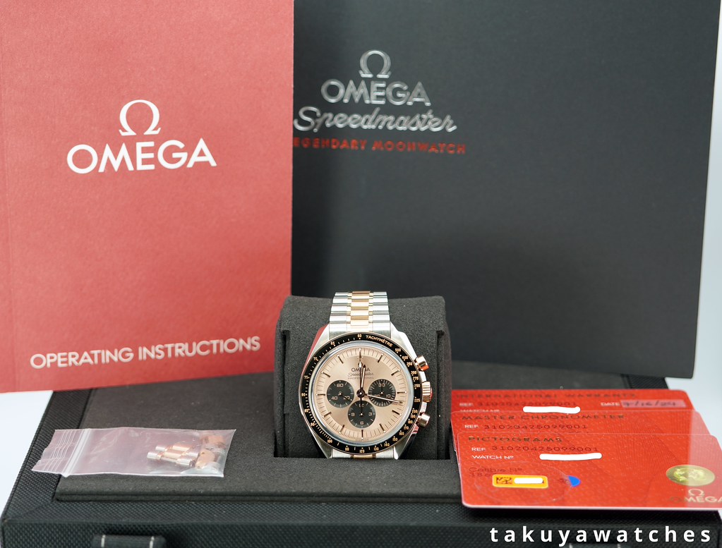 Omega SPEEDMASTER MOONWATCH TWO TONE SEDNA GOLD 2024 WARRANTY FULL