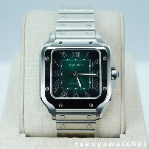 Cartier SANTOS DE CARTIER MEDIUM WSSA0061 GRADUATED GREEN DIAL 2026 FULL SET