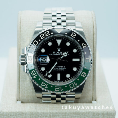 Rolex 126720VTNR GMT MASTER 2 LEFTY BLACK GREEN SPRITE JUBILEE 2023 WARRANTY FULL SET