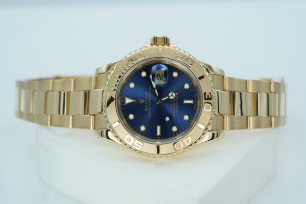 Rolex 16628 YACHTMASTER YELLOW GOLD BLUE DIAL RSC SERVICED 2025
