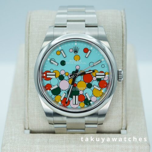 Rolex 124300 OYSTER PERPETUAL 41 CELEBRATION DIAL 2025 WARRANTY FULL SET