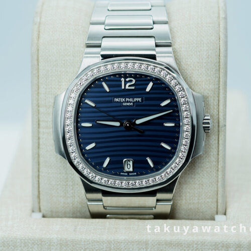 Patek PHILIPPE 7118/1200A NAUTILUS  STAINLESS STEEL DIAMOND BEZEL BLUE DIAL 2023 FULL SET