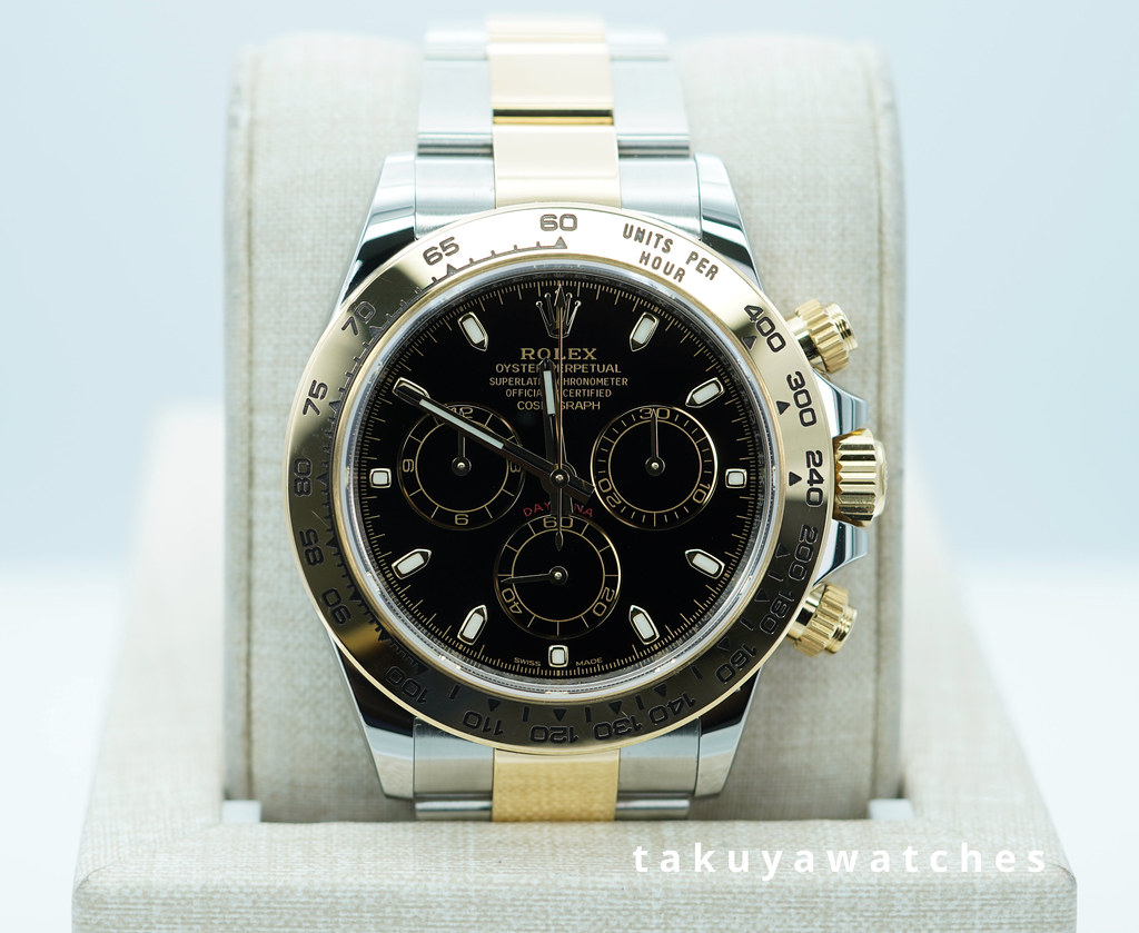 Rolex 116503 DAYTONA TWO TONE YELLOW GOLD STEEL BLACK DIAL 2023